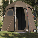 Vidaxl shower tent 2-person waterproof brown