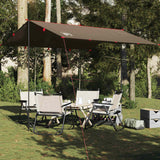 Vidaxl Camping auvent étanche 306x306 cm brun