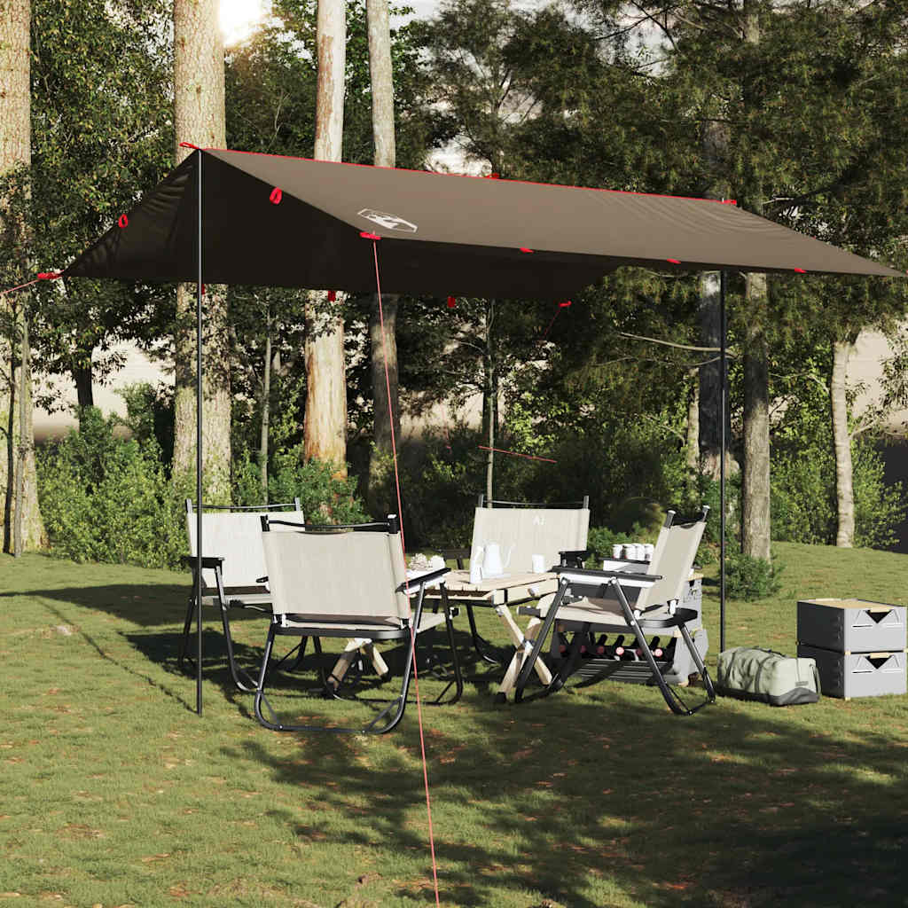 Vidaxl Camping Canopy Vandtæt 366x306 cm brun