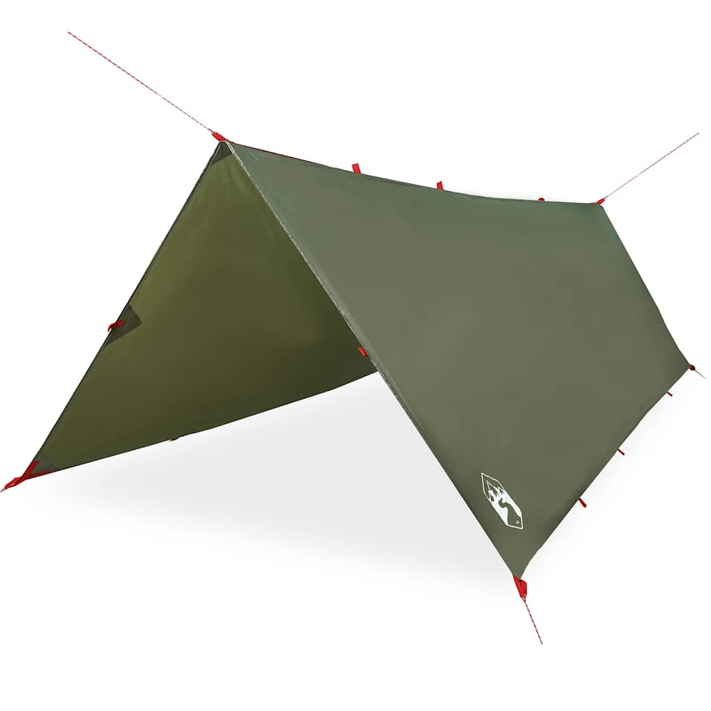 Vidaxl Camping kalesje vanntett 406x306 cm olivengrønn