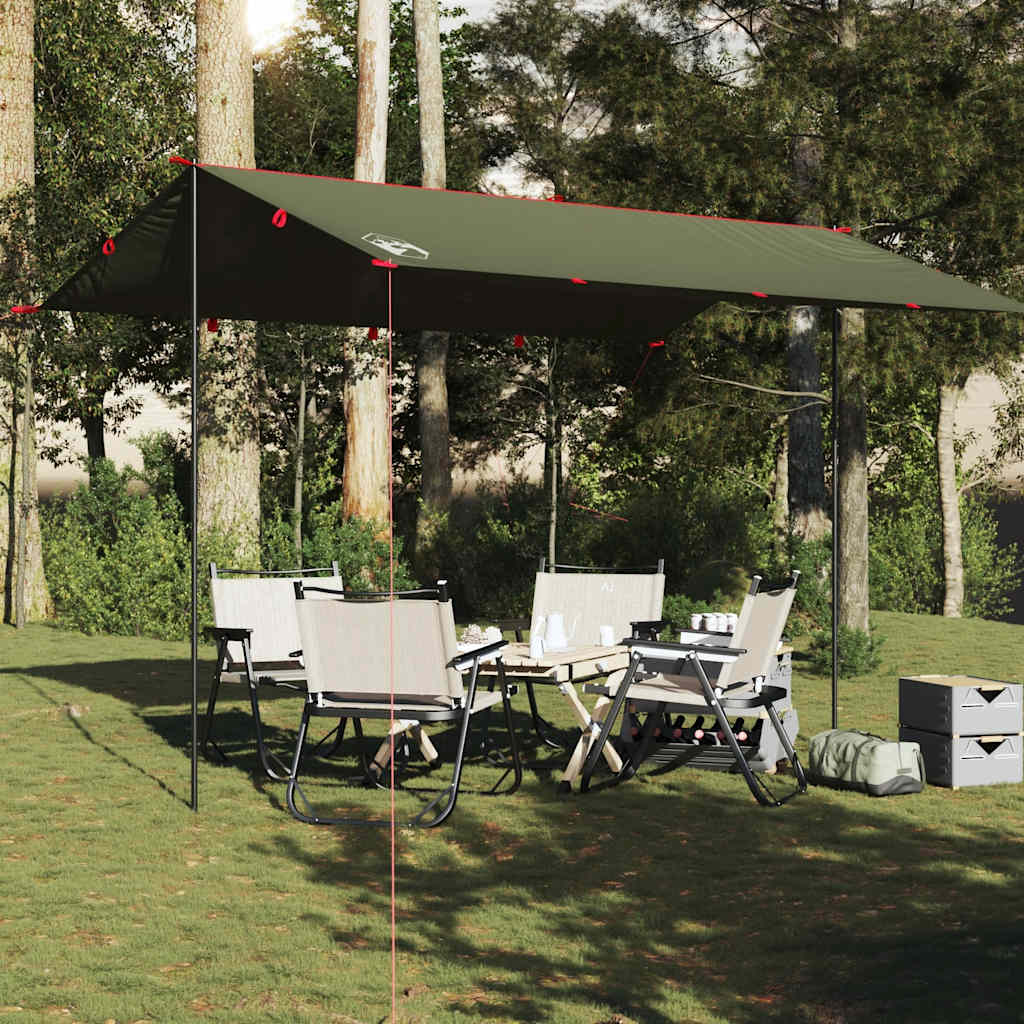 Vidaxl Camping canopy waterproof 406x306 cm olive green