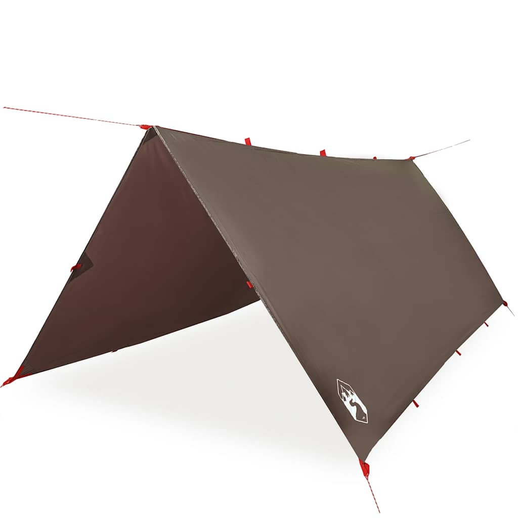 Vidaxl Camping auvent étanche 406x306 cm brun