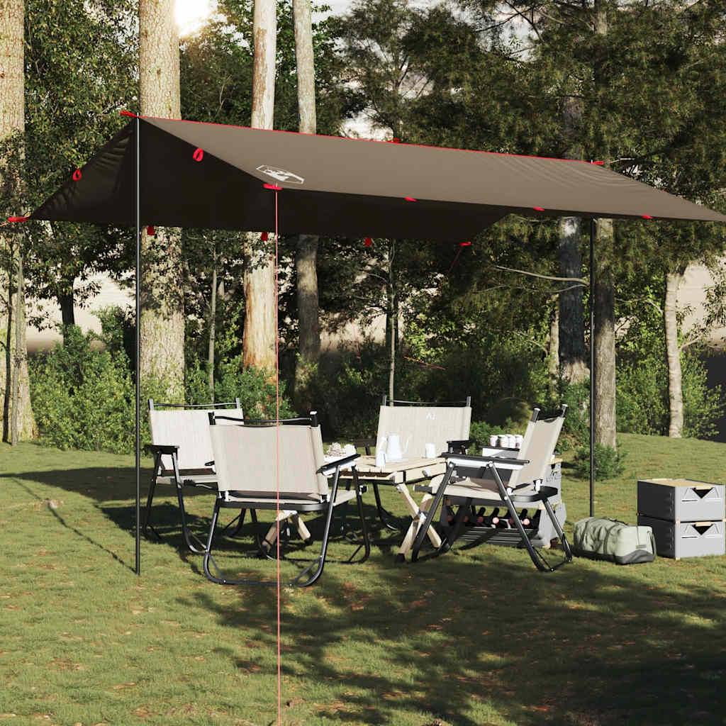 Vidaxl Camping Canopy Waasserdicht 406x306 cm Brown