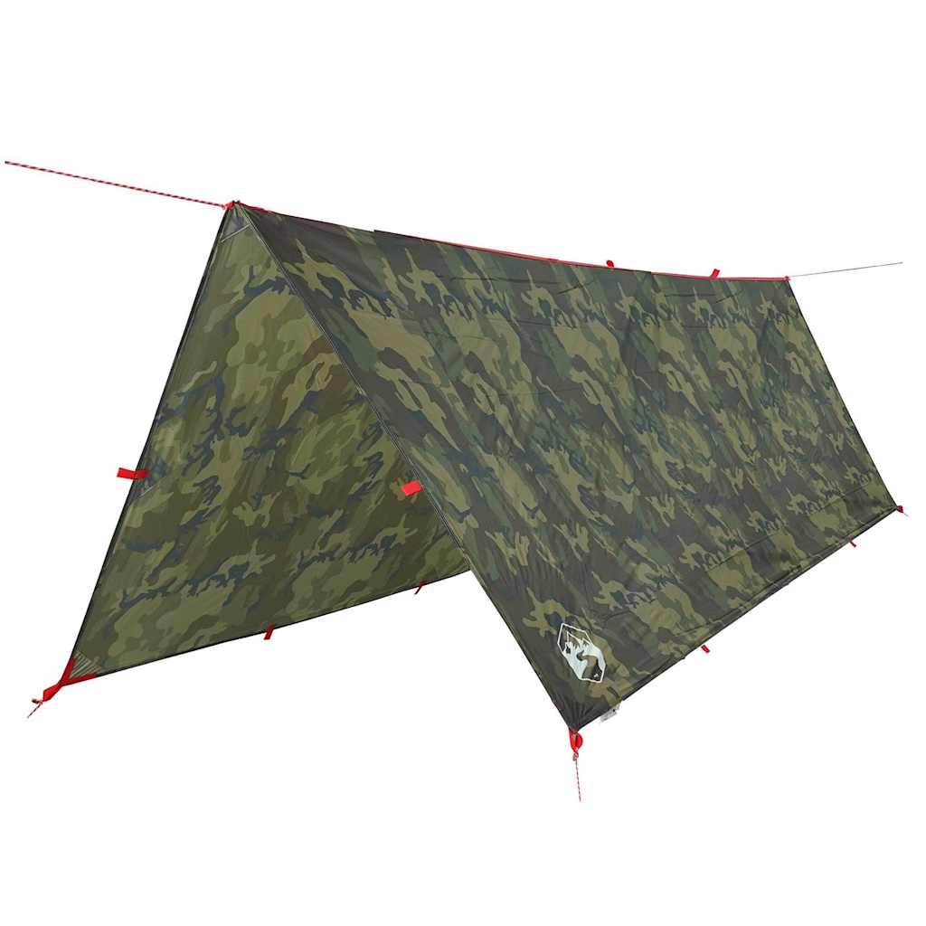 Vidaxl Camping nadstrešek vodoodporen 406x306 cm kamuflaža