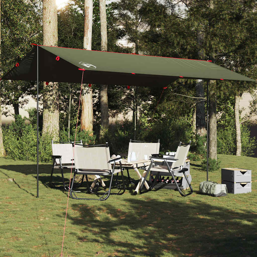 Vidaxl camping auvent étanche 506x306 cm vert olive