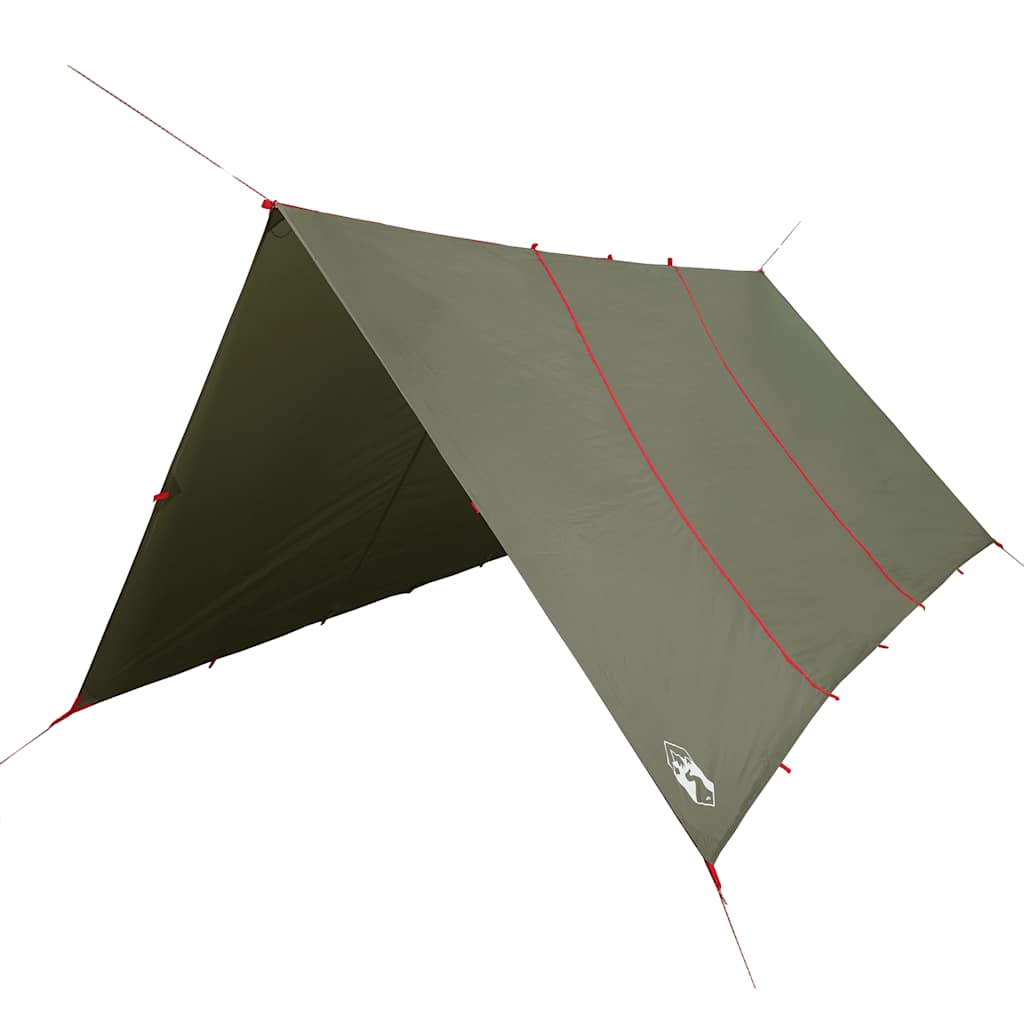 Vidaxl Camping Canvas wasserdicht 451 x 420 cm Olivengrün