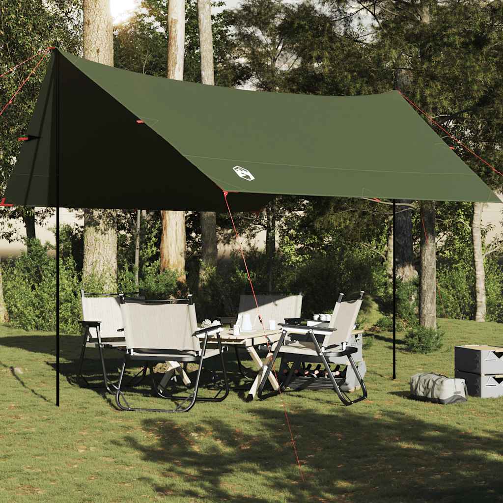 VIDAXL CAMPOGING INCAPOY INFROPRORATO 438x376x212 cm verde oliva