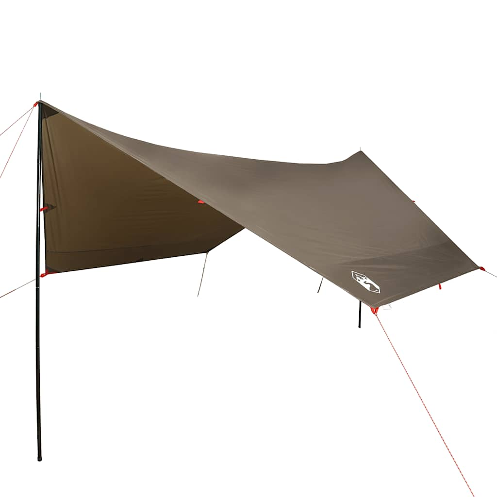 Vidaxl Camping Canopy Waterproof 438x376x212 cm brąz