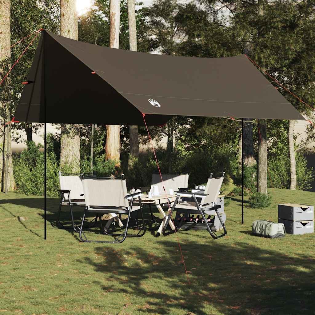 Vidaxl Camping Canopy Waterproof 438x376x212 cm de marrón