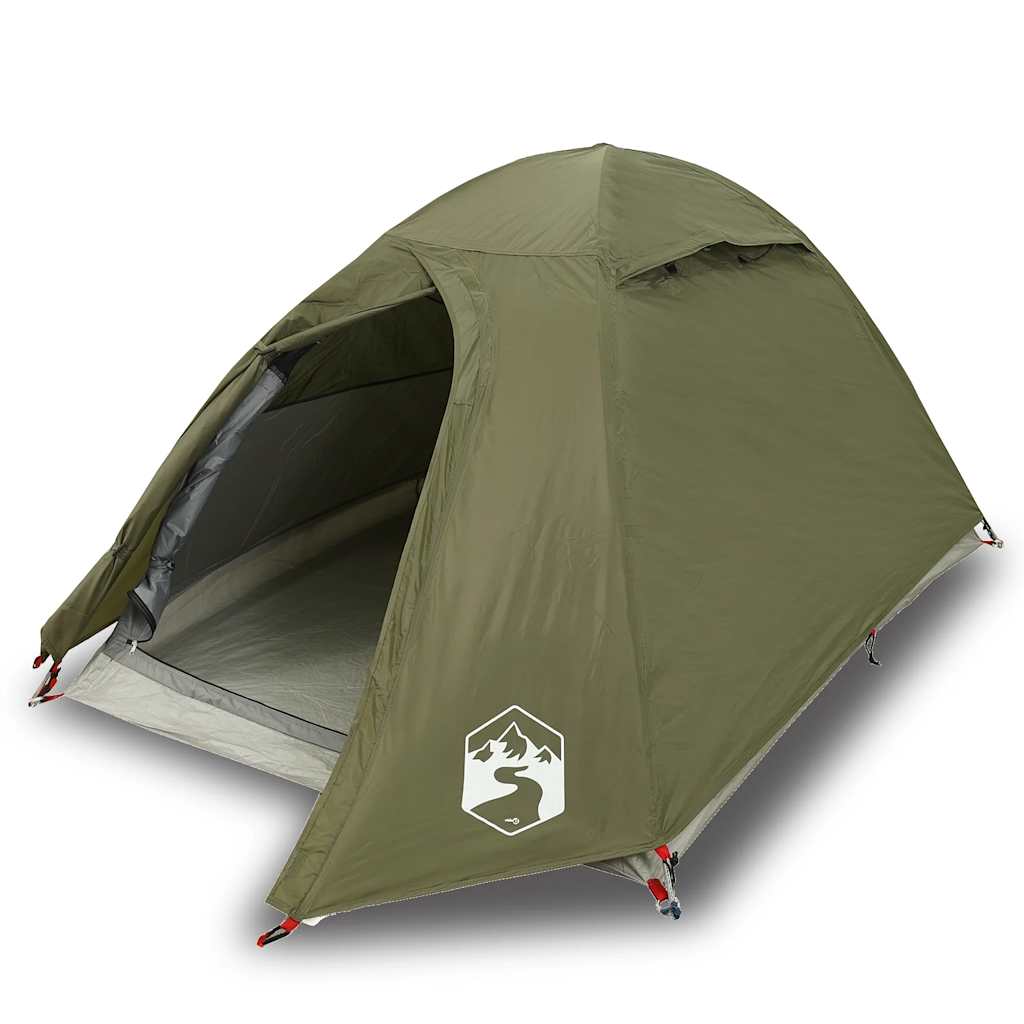 Vidaxl Dome tent 2-person waterproof olive green