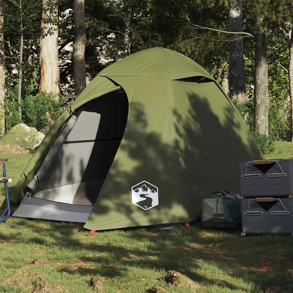 Vidaxl Dome Tent 2 Personne étanche à l'olive vert