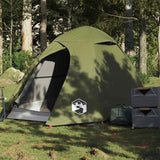 Vidaxl Dome tent 2-person waterproof olive green