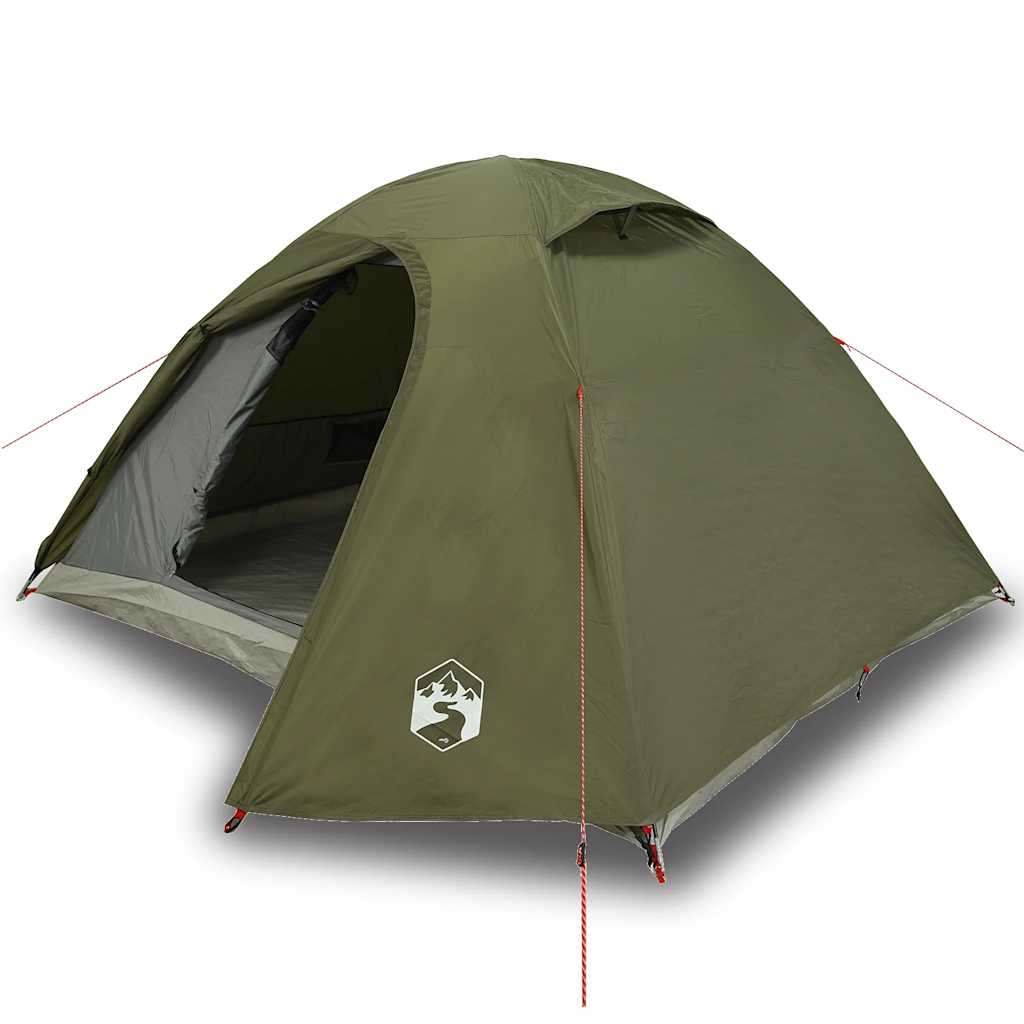 Vidaxl Dome tent 3-person waterproof olive green