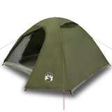 Vidaxl Dome Stan 3-Person Waterproof Olive Green