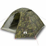 Vidaxl dome tente 3 personnes camouflage imperméable