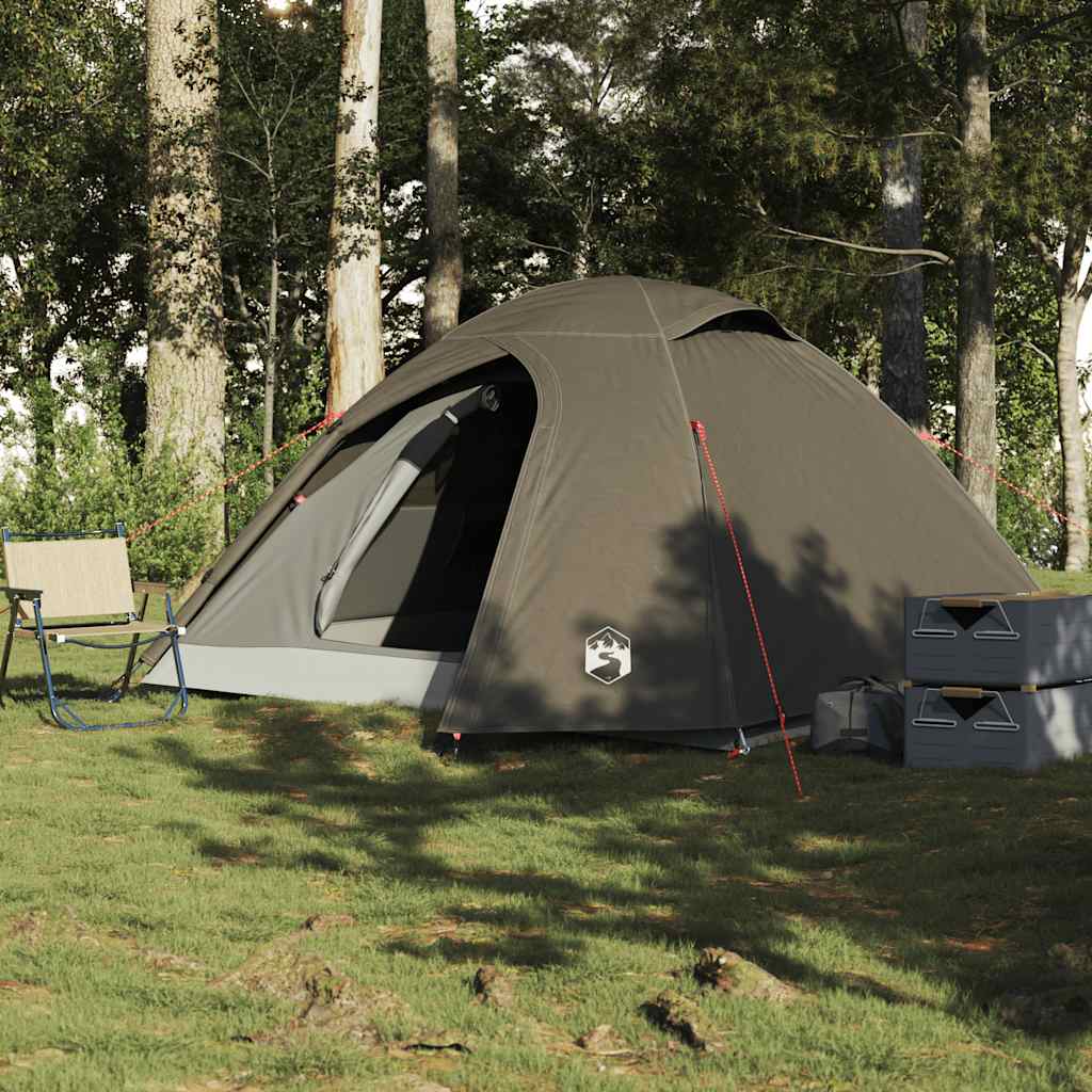 Vidaxl Dome Tent 4-osobowy wodoodporny brąz