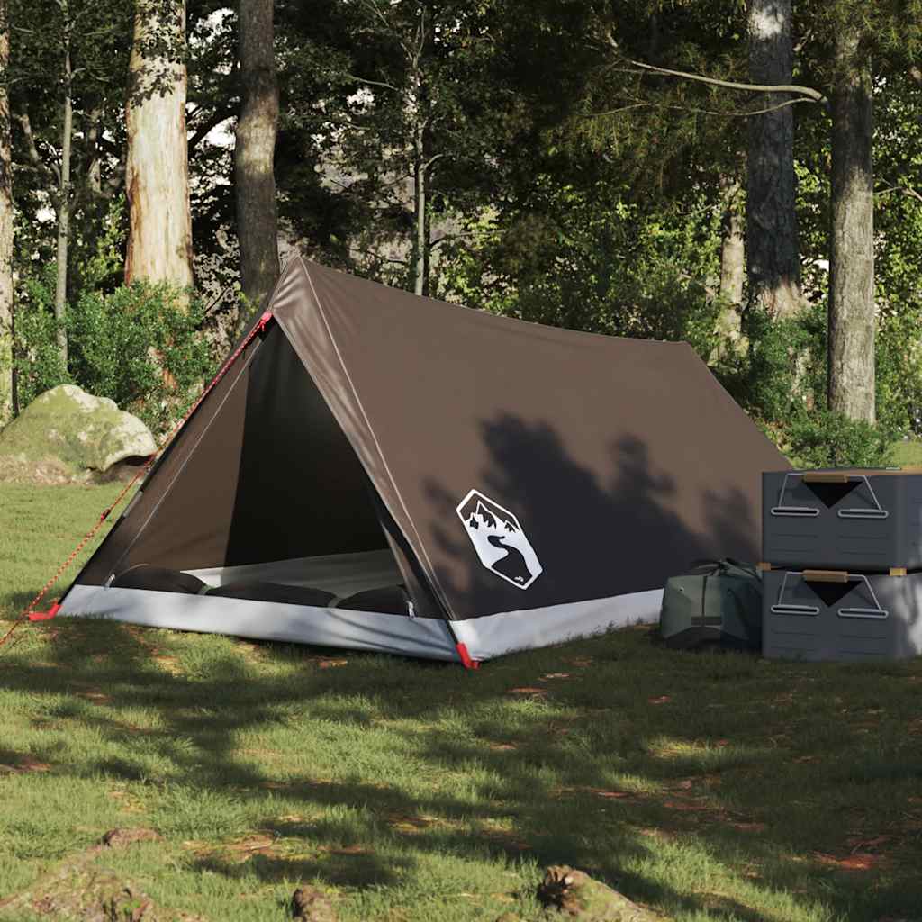 Vidaxl Tent 2-person waterproof brown