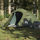 Vidaxl Tunnel tent 3-person waterproof olive green