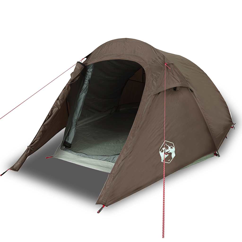 Vidaxl Tunnel tent 3-person waterproof brown