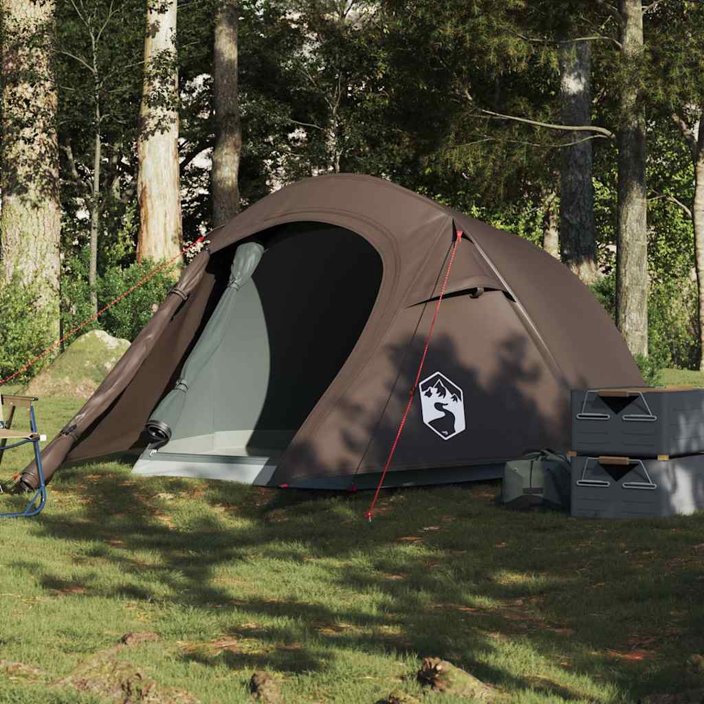 Vidaxl Tunnel Tent 2 Personne étanche marron