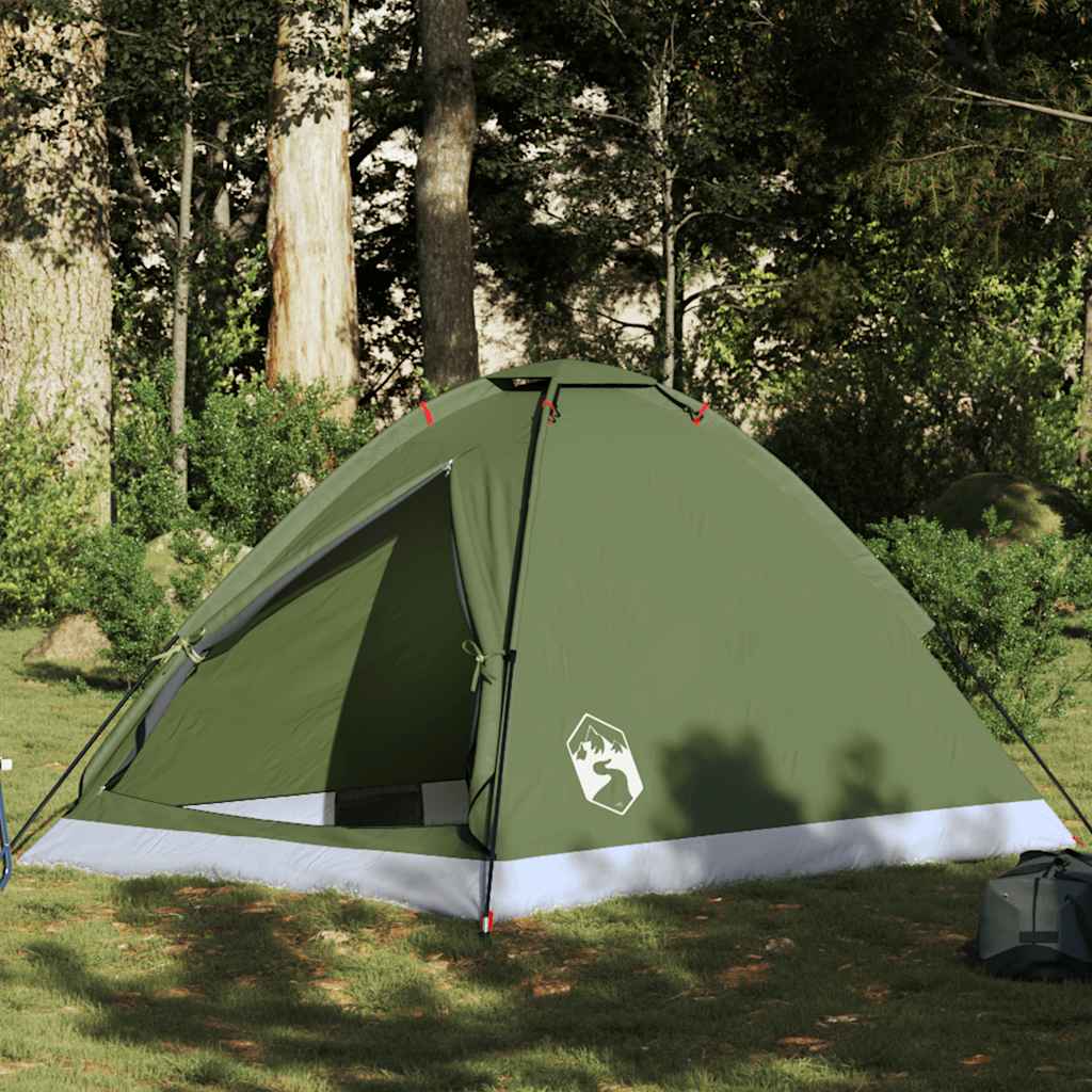 Vidaxl Dome Stan 2-Person Waterproof Olive Green