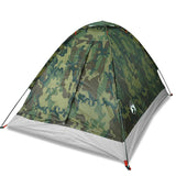 Vidaxl dome tente de 2 personnes camouflage imperméable