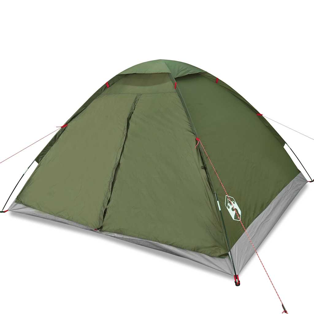 Vidaxl Dome Tent Green d'oliva impermeabile per 4 persone