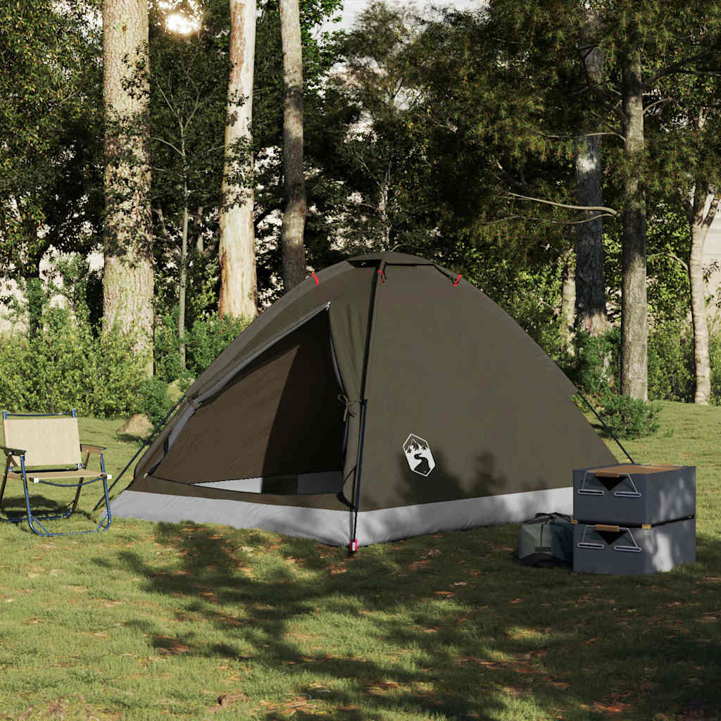 Vidaxl Dome Stan 4-Person Waterproof Brown