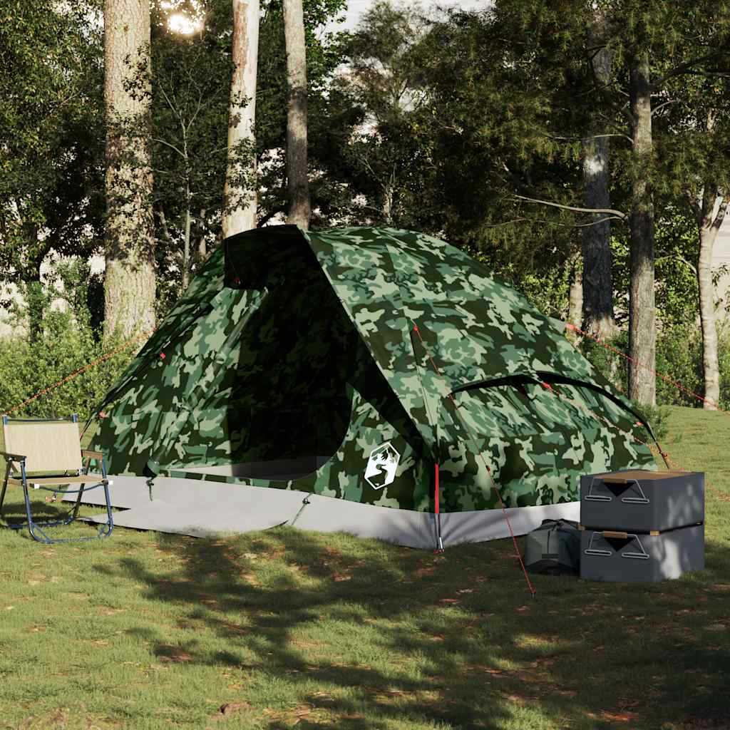 Vidaxl Dome Tent 4-Personas impermeable Camuflaje