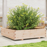 Vidaxl plantenbak 100x100x26,5 cm massief grenenhout