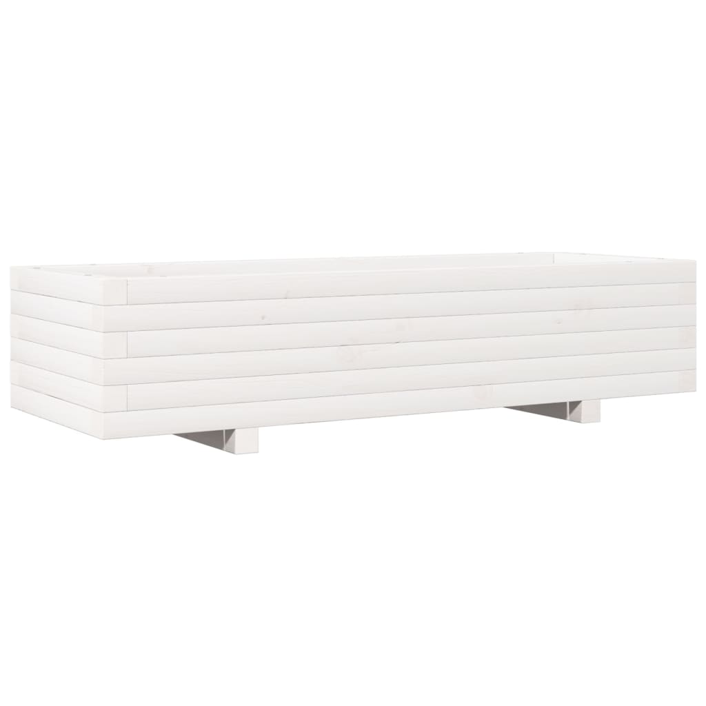 VidaXL Planning box 110x40x26.5 cm Solid pine white