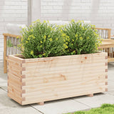 Vidaxl plantenbak 110x40x49,5 cm massief grenenhout