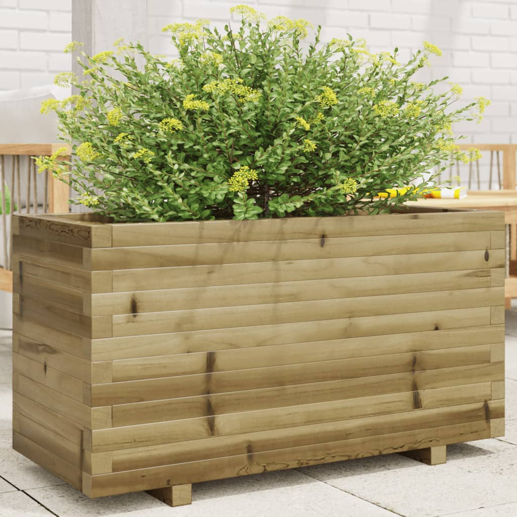 VidaXL Plantenbak 90x40x49,5 cm geïmpregneerd grenenhout