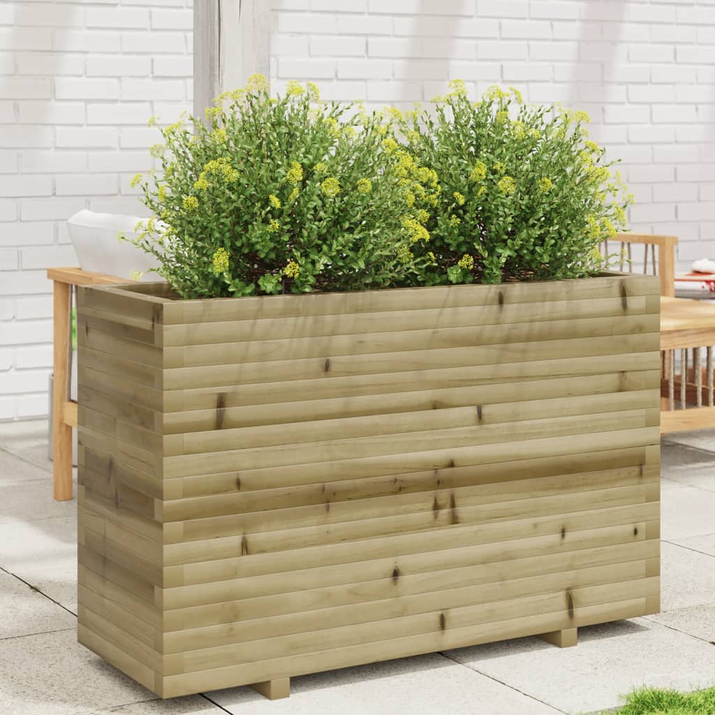 VidaXL Plantenbak 110x40x72,5 cm geïmpregneerd grenenhout