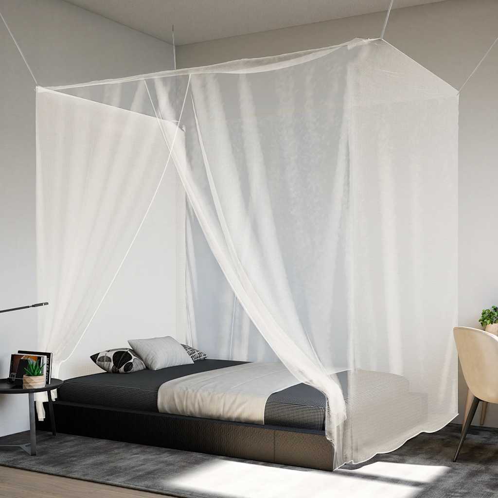 Vidaxl hangende klamboe 156 gaas 220x200x210 cm wit