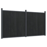 Vidaxl Fence Panel 353x186 CM HKC Gray