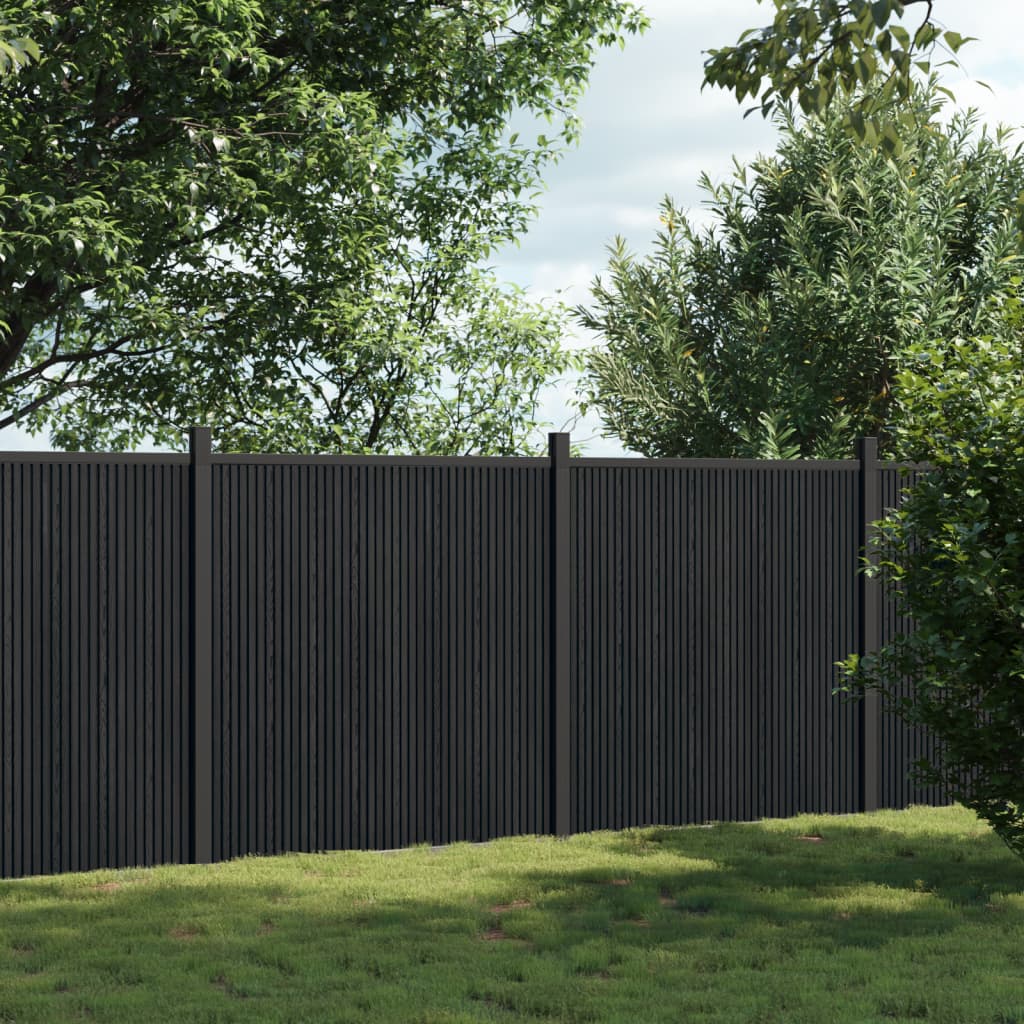 Vidaxl fence panel 353x186 cm HKC Gray