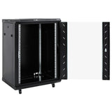 Vidaxl Network Cabinet med Rotary Wheels 15H IP20 19 53x40x80 cm