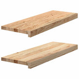 Vidaxl traptreden 2 st 70x30x2 cm onbehandeld massief eikenhout