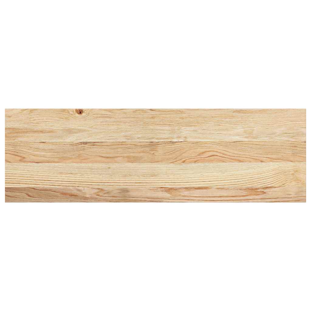 Vidaxl Schrëtt 2 st 80x30x2 cm onbehandelt zolidd Oak