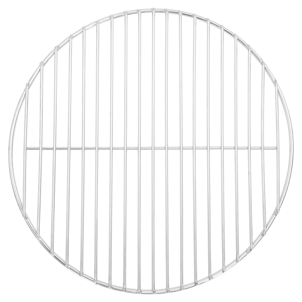 Vidaxl Grillgille Round Ø37 cm 304 Edelstahl