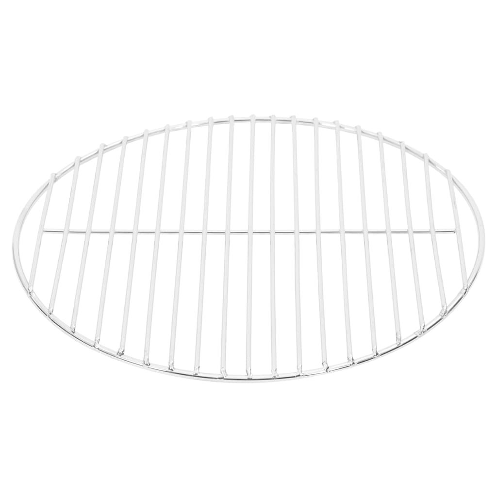 Vidaxl Barbecue Grille Round Ø37 cm 304 rostfritt stål