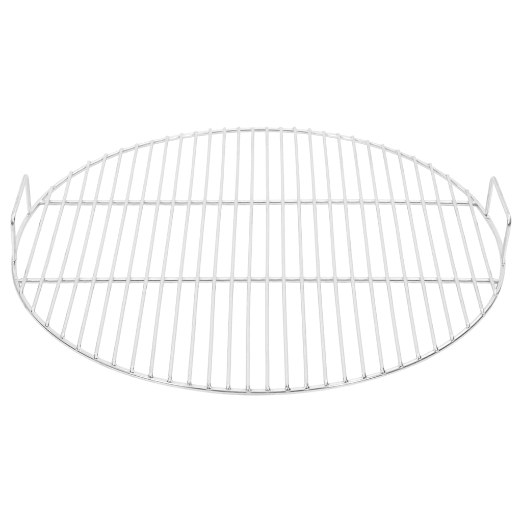 Vidaxl grilla kratki z uchwytami okrągła Ø54 cm 304 stal nierdzewna