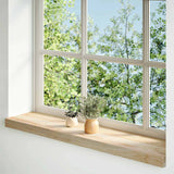 Vidaxl Window Sills 2 ST nietraktowany 80x20x2 cm stały dąb