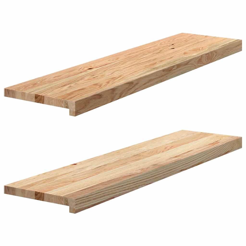 Vidaxl window sills 2 st untreated 100x25x2 cm solid oak