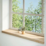 Vidaxl Window Sills 2 ST Nietraktowany 100x25x2 cm stały dąb