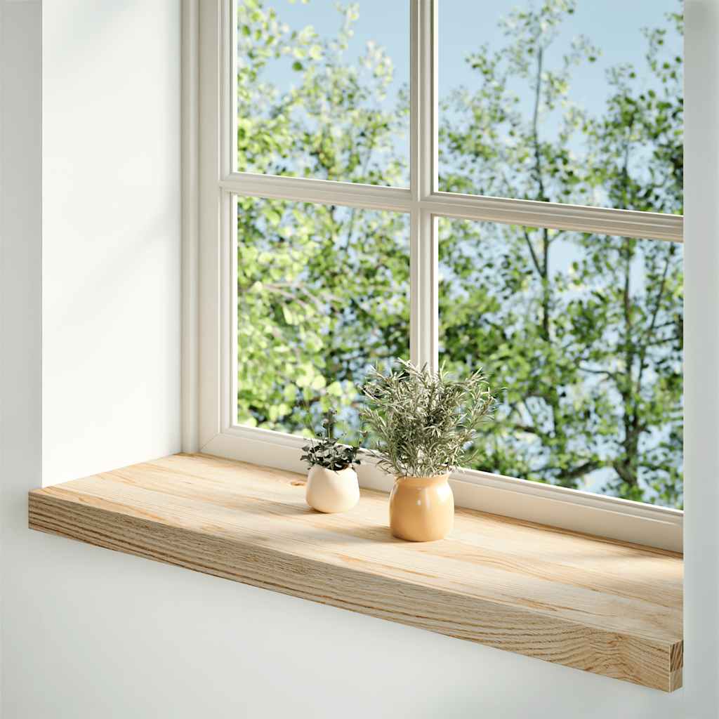 Vidaxl Window Sills 2 St ubehandlet 80x30x2 cm Solid eik