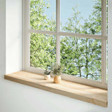 Vidaxl Window Sills 2 ST Nietraktowany 120x30x2 cm stały dąb