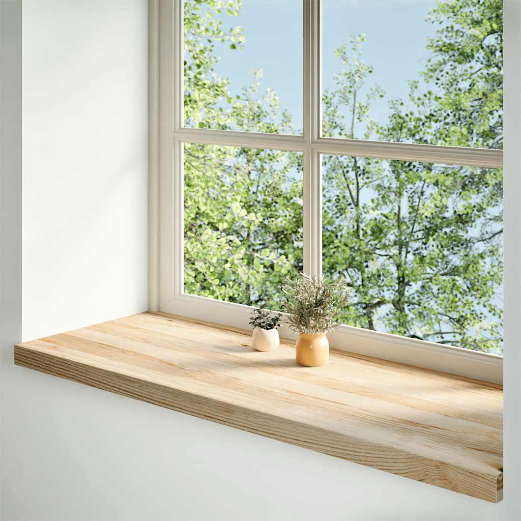 Vidaxl Fenêtre Sills 2 St ST non traité 120x40x2 cm Chêne solide