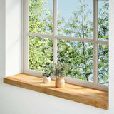 Vidaxl window sills 2 st 80x20x2 cm solid oak light brown